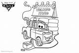 Coloring Mater Tow Chick Hicks Yellowimages sketch template