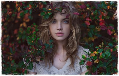 Girl And Autumn Leaves Wallpaper And Background Image 1600x1025 Id