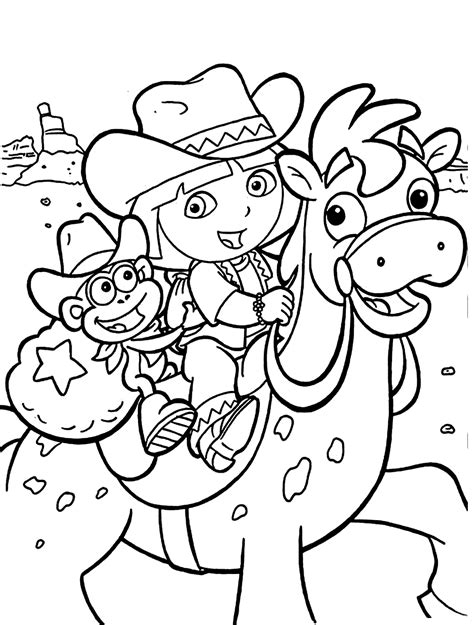 dora coloring pages  kids printable  detailed coloring pages