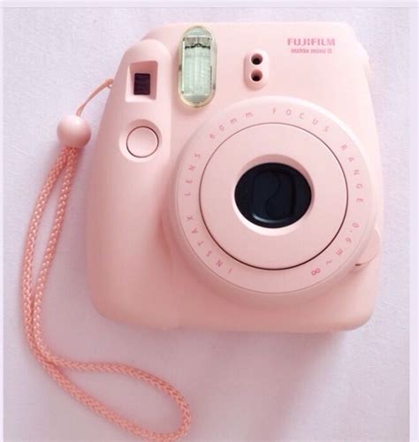 cute baby pink polaroid camera necessities pinterest