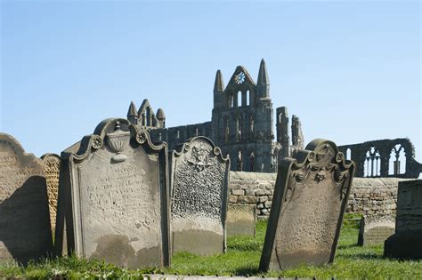 stock photo  gravestones  whitby abbey freeimageslive