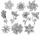 Quilling Templates Patterns Flowers Paper Quilled Neli Beads Craft Cake Jewelry Work sketch template
