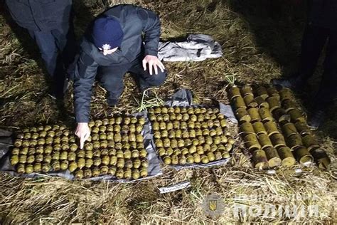 massive cache  soviet era grenades   ukraines khmelnytskyi oblast