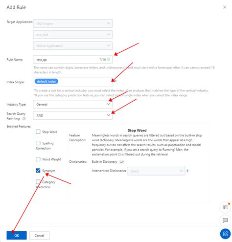 synonym configuration opensearch alibaba cloud documentation center