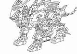 Liger Zero Coloring Zoids Pages Lineart Jager Deviantart Template sketch template