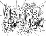 Pages Coloring Mother Happy Getcolorings Mothers sketch template