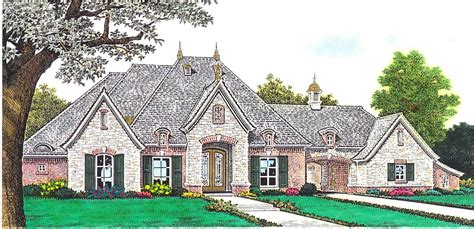 french country house plan  bedrooms  bath  sq ft plan