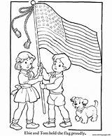 Coloring Flag American Kids Pages 8bd2 Printable Color Print sketch template