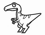 Velociraptor Coloring Baby Colorear Clipart Para Bebe Coloringcrew Print Dibujo Dibujos Dinosaurios Library Dinosaurs Popular sketch template