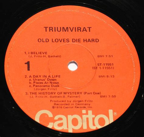 Triumvirat Old Loves Dies Hard German Progressive Rock 12 Lp Vinyl