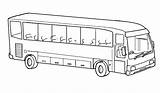 Autobus Autocar Bus Colorier Colorare Coloriages Cable Drawing Ko Transportation sketch template