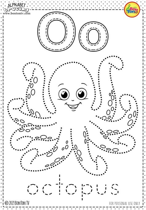 letter    octopus coloring page   image   octopus