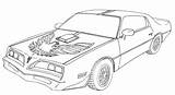 Firebird Bandit Smokey Cars Bvw sketch template