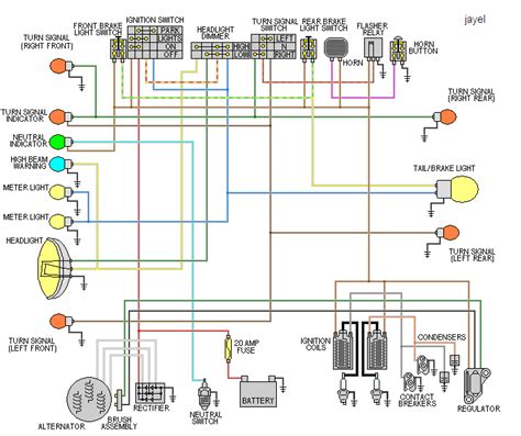 yamaha xs wiring diagram wiring diagram  schematic
