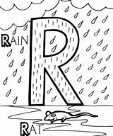 Phonics Coloring Pages Rain Letter Sheets Color Printable Getcolorings Popular Print sketch template