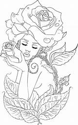 Coloring Pages Adult Fairy Printable Spring Colouring Flower Artsy Books Stress Print Relief Choose Board People sketch template