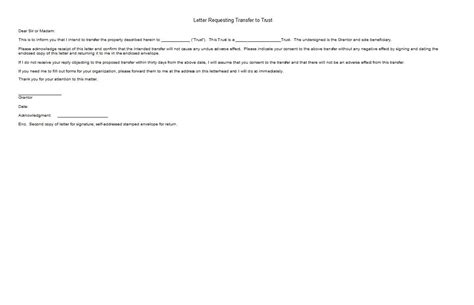 letter requesting copy  trust    letter template collection
