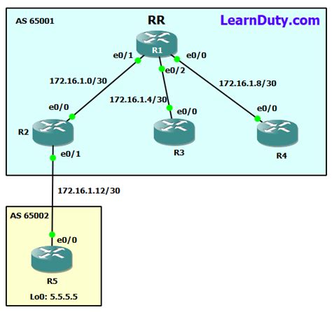 Bgp Route Reflector [explained And Configuration] Learn Duty