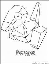 Porygon Coloring Pages Fun sketch template