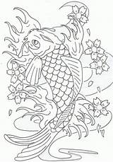 Koi Fish Coloring Pages Color Printable Print Japanese Heavy Metal Ink Animal Detailed Leaping Adults Colouring Adult Carp Colors Getcolorings sketch template