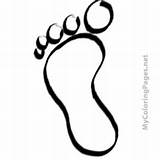 Coloring Baby Footprint Feet Pages Getcolorings Getdrawings sketch template