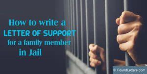 write  letter  support   family member  jail