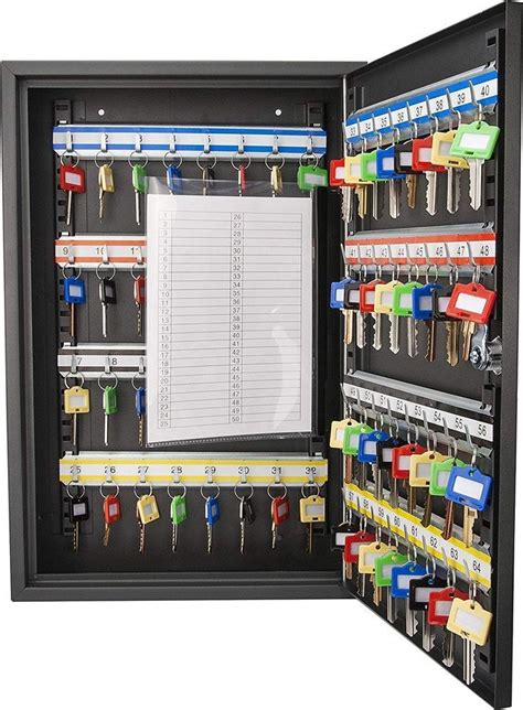 garage key storage cabinet  keys organizer adjustable lock box wall