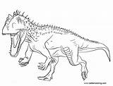 Rex Indominus Coloring Pages Jurassic Dominus Printable Kids Adults Template sketch template