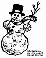 Snowman Coloring Crayola Pages Au sketch template