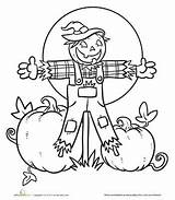 Scarecrow Halloween Lantern Jack Coloring Color Pages Fall Projects Activities Education Kids Happy Choose Board sketch template
