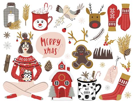 christmas clipart christmas clip art winter hand drawn png