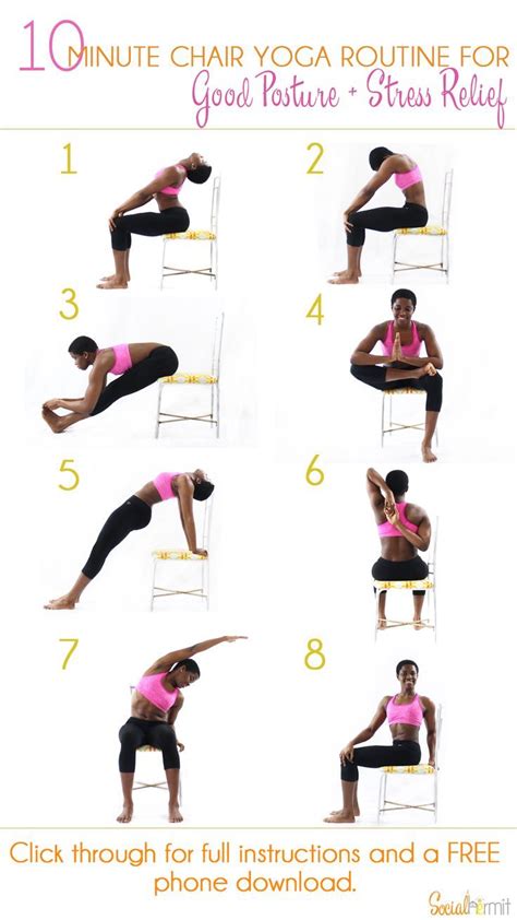 19 Best Chair Yoga Images On Pinterest Yoga Exercises