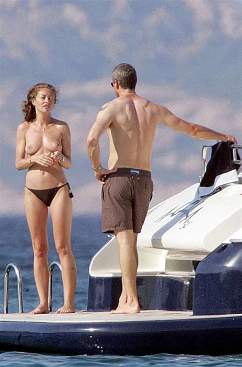 rebecca gayheart exposing her nice big tits on yacht and