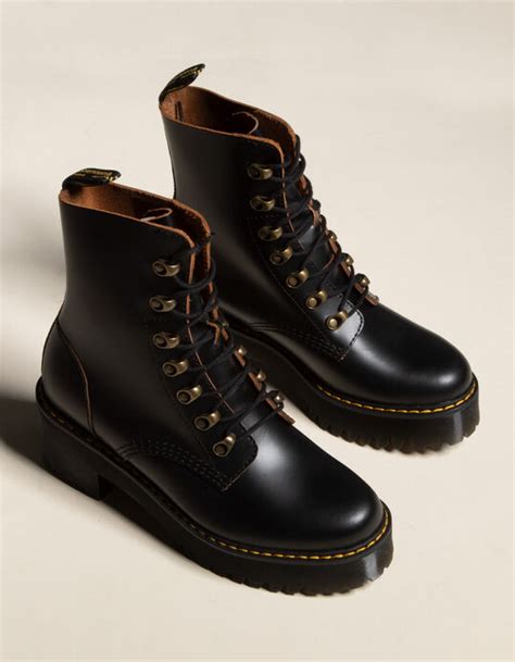 dr martens leona womens boots black  tillys