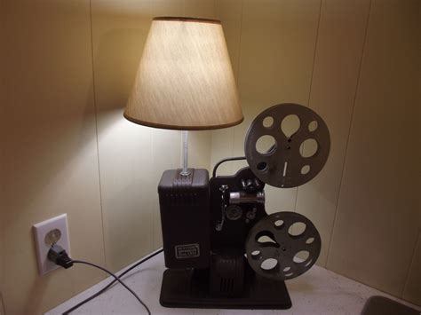 Repurposed Keystone 16mm Movie Projector Lamp Table Lamp Steampunk