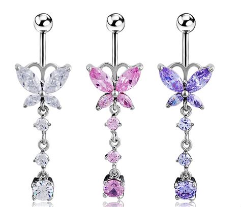 Septum Free Shipping Piercing Dangle Butterfly Belly Navel Ring Fashion