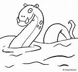 Ness Loch Monster Coloring Pages Sue Colored Printable Book Coloringcrew Color Gif sketch template
