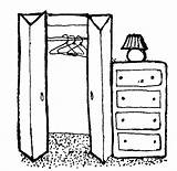 Closet Clipart Wardrobe Clip Cupboard Open Dresser Clothes Empty Cliparts Type  Put Away Clothing Closed Library Cat Clipground Clean sketch template