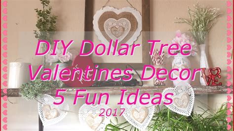 diy dollar tree valentines decor youtube