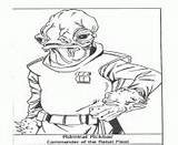 Wars Pages Coloring Star Admiral Ackbar Jedi Last Print sketch template