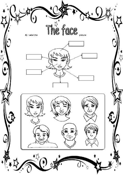 face elementary worksheet