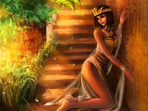 Fantasy Women Females Girls Sexy Babes Egyptian Legs Art