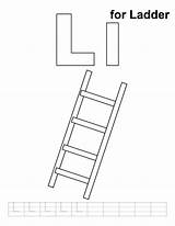 Ladder Coloring Pages Practice Printable Handwriting Kids Alphabet Letter Bestcoloringpages Worksheets Letters sketch template