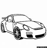 Porsche 911 Coloring Pages Car Clipart Clip Drawing Colour Cars sketch template