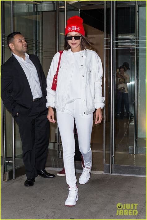 Bella Hadid Goes Braless For Oh So Chic Parisian Lunch Date Photo