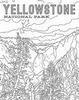 Coloring National Parks Book Poster sketch template