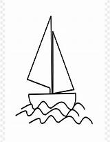 Boat Drawing Sailboat Clipart Line Kids Coloring Ship Sailing Clip Flower Simple Cliparts Template Printable Templates Children Petal Child Silhouette sketch template