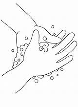 Washing Manos Handwashing Lavarse Bestcoloringpagesforkids Coloringsky Ck Ot7 Steps  Bubbling sketch template