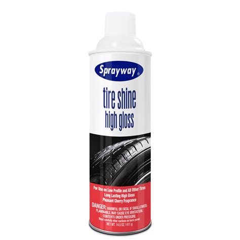 sprayway auto tire shine high gloss automotive cleaning products