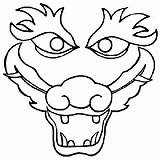 Dragon Mask Template Cliparts Clipart Computer Designs Use sketch template